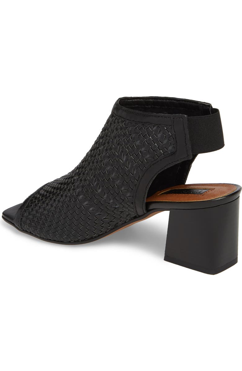 Topshop Nifty Woven Flared Heel Sandal, Alternate, color,