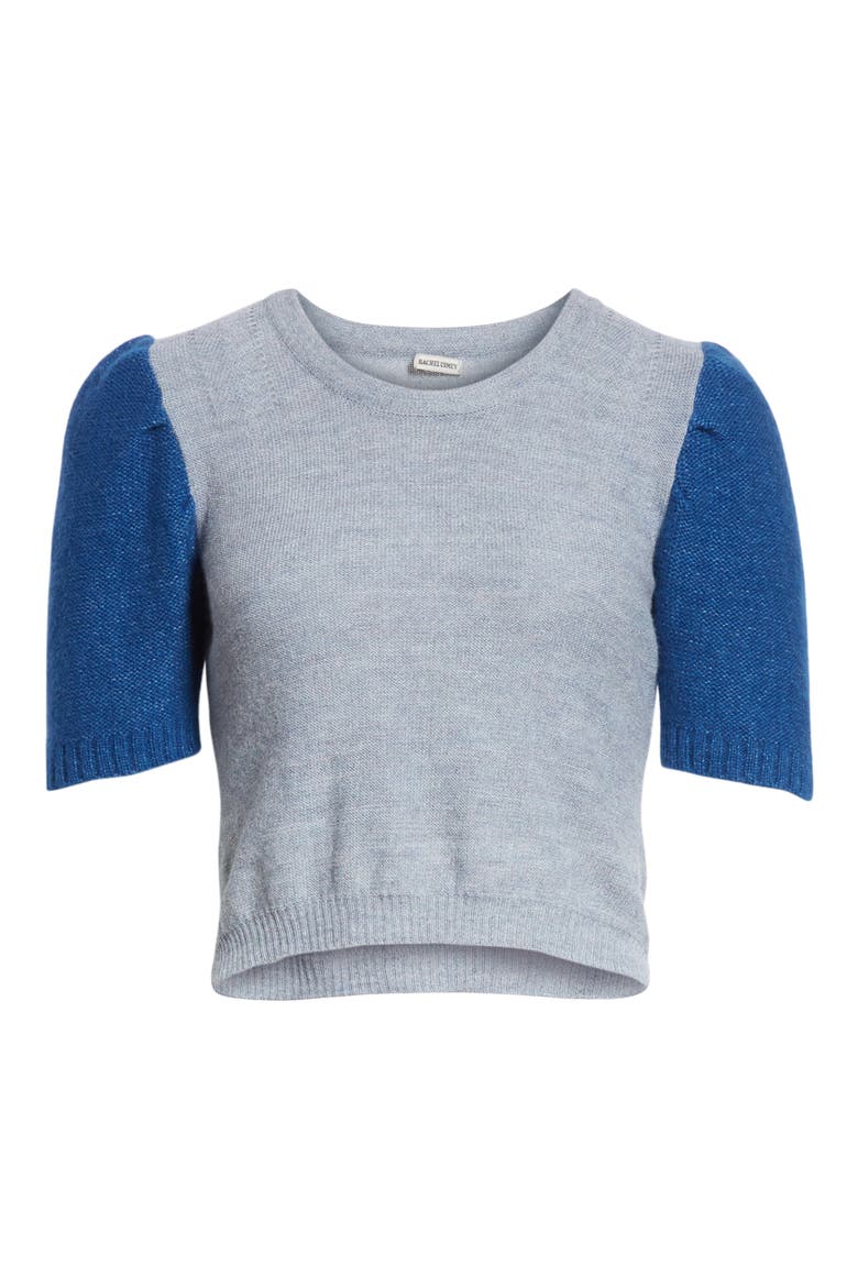 Contrast Sleeve Sweater, Alternate, color, BLUE