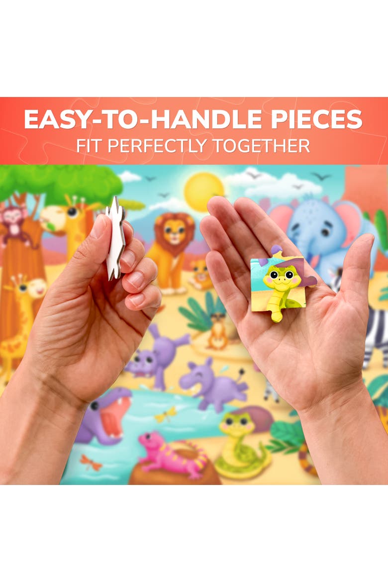 60-Piece Kids Jigsaw Puzzle - Animal and Fantasy, Alternate, color, Africa