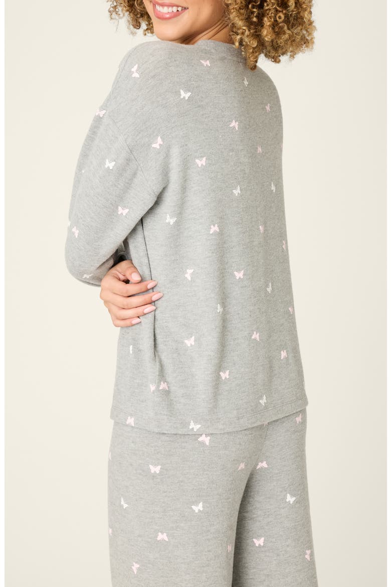 Peachy Mix & Match Pajamas, Alternate, color, HEATHER GREY
