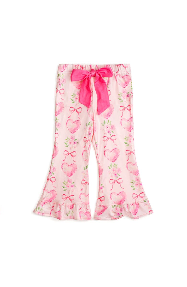 Sweet Wink Heart Floral Trellis Valentine's Day Lounge Set, Alternate, color, Soft Pink