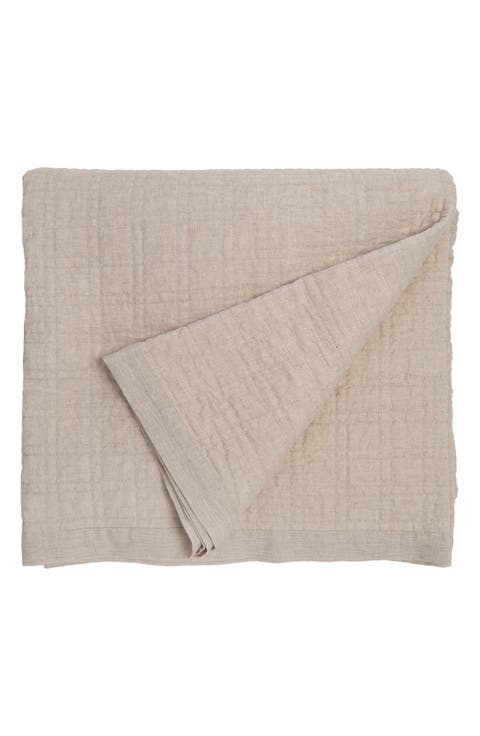 Owen Quilted Linen Pillow Sham