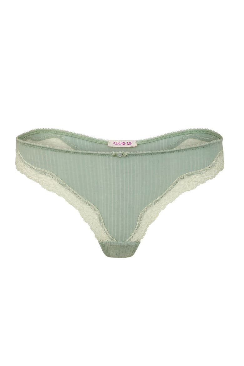 Lilou Thong Panties, Main, color, Medium green