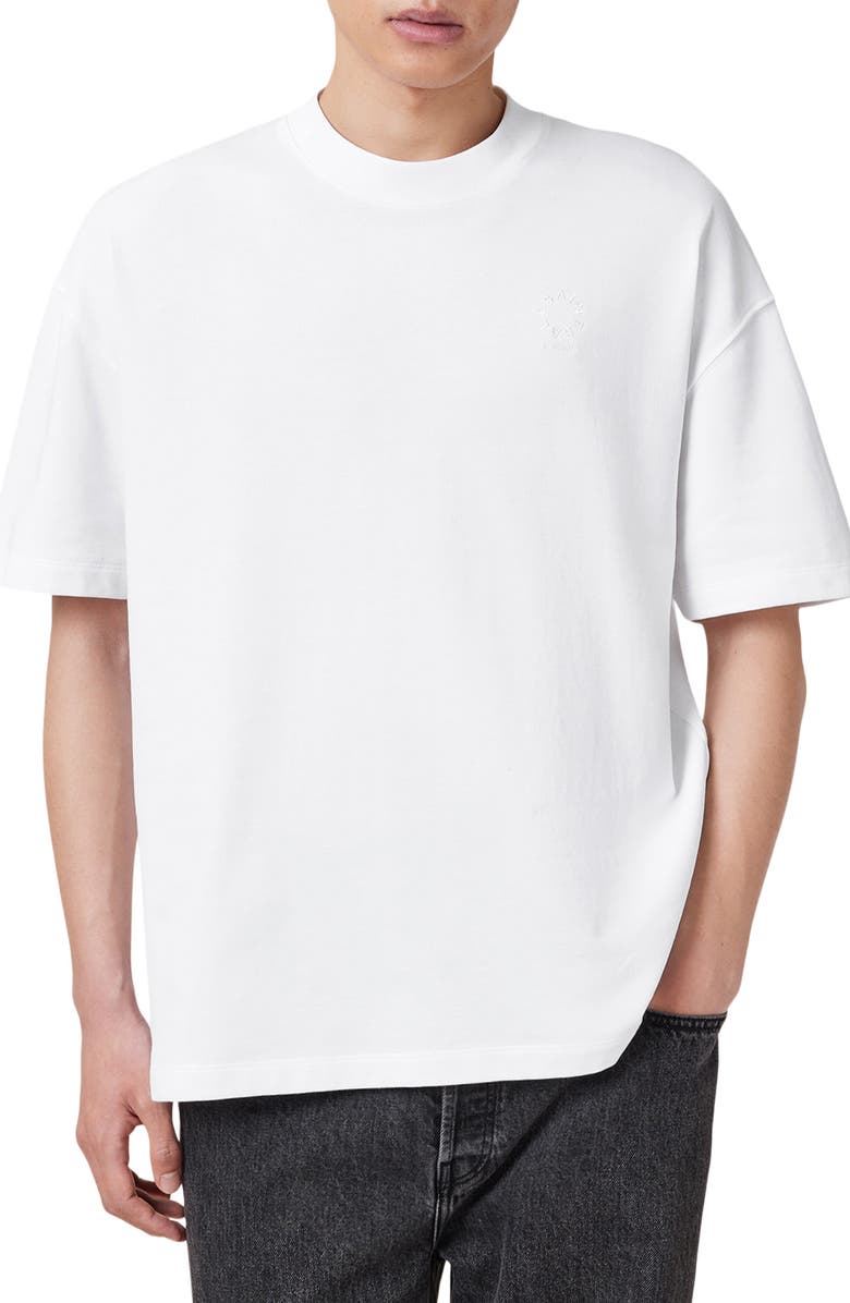 AllSaints Haven T-Shirt, Main, color, Optic White
