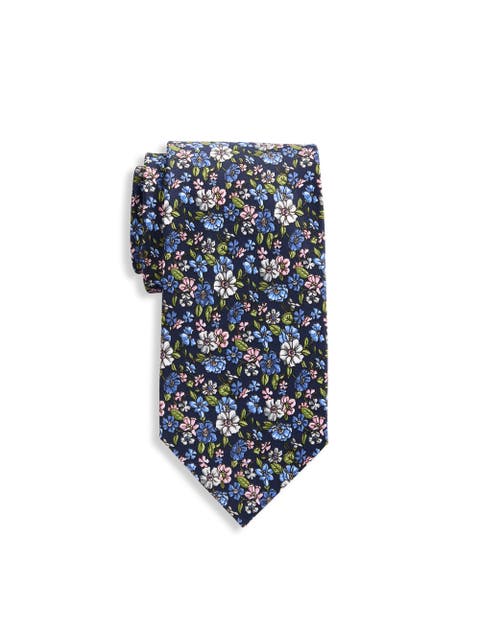 Big & Tall Printed Floral Tie