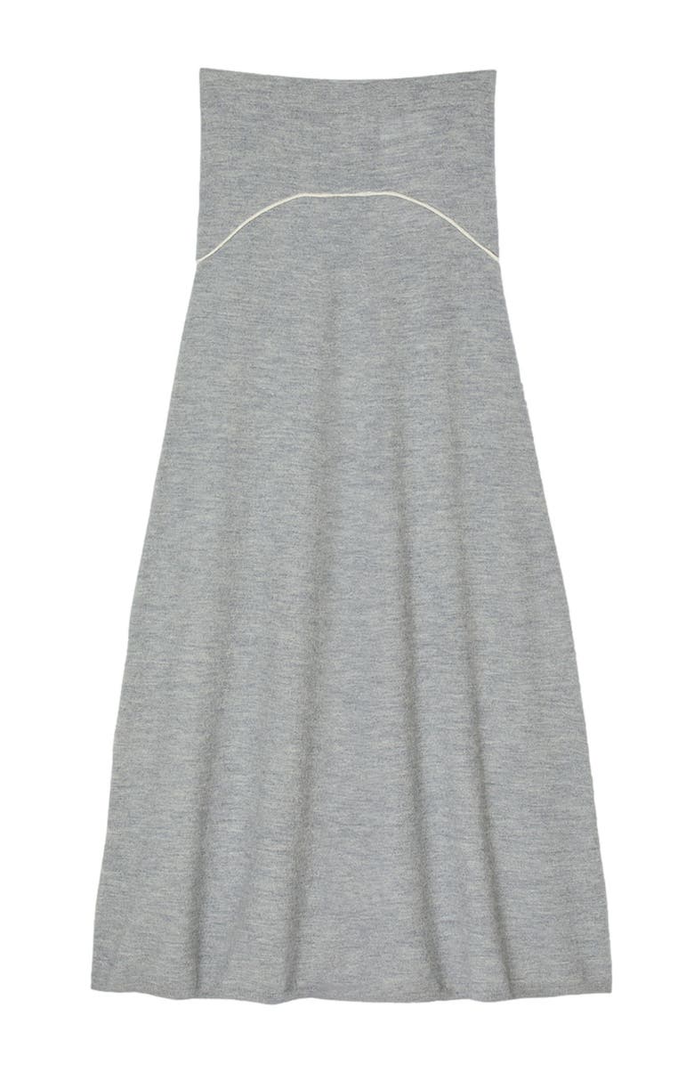 SANDRO Long wool skirt, Alternate, color, 