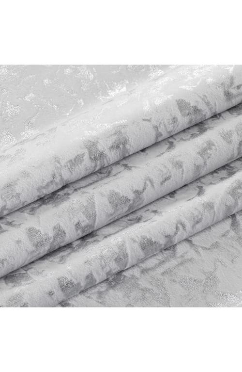 Dainty Home Set Of 2 Jacquard Room Darkening Curtains In Silver