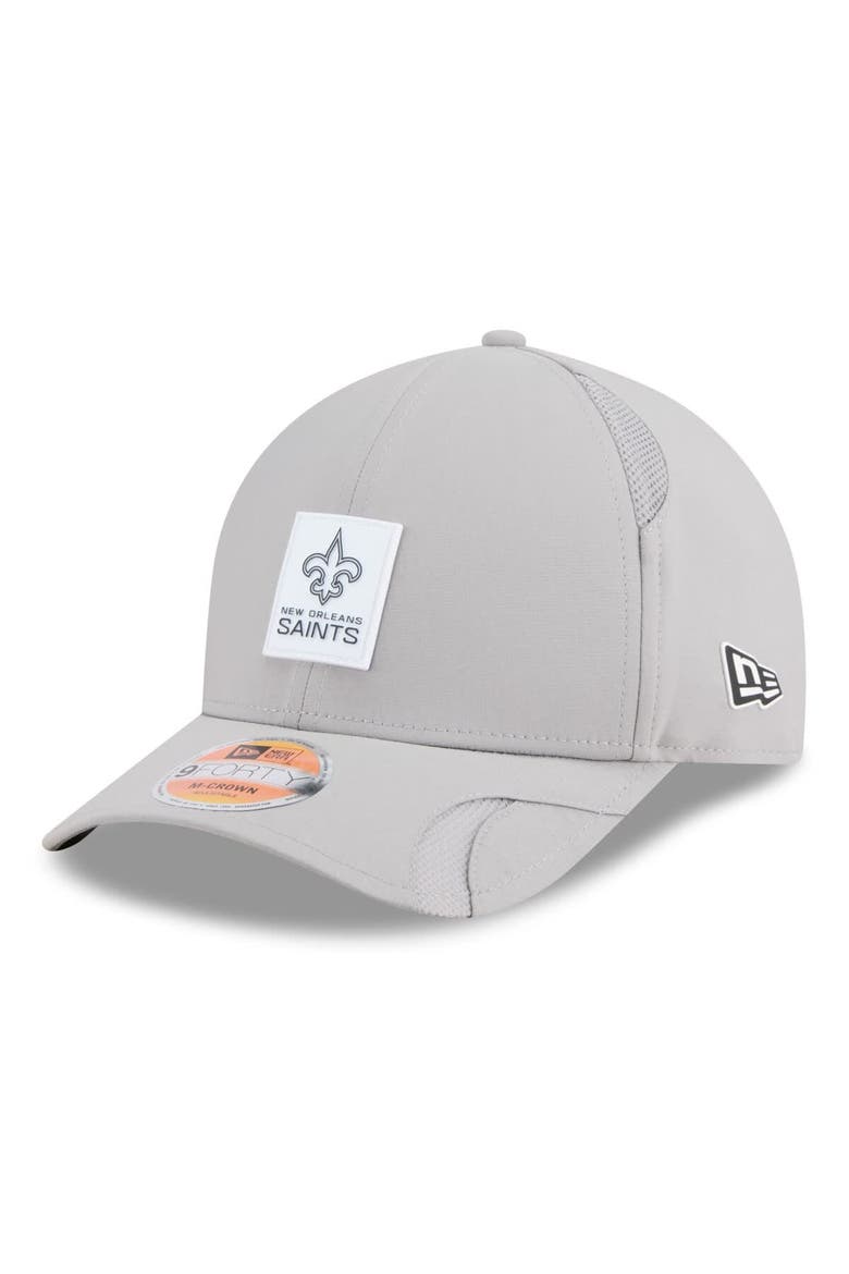 Men's New Era Gray New Orleans Saints 2025 Sideline  M-Crown 9FORTY Adjustable Hat, Main, color, Gray