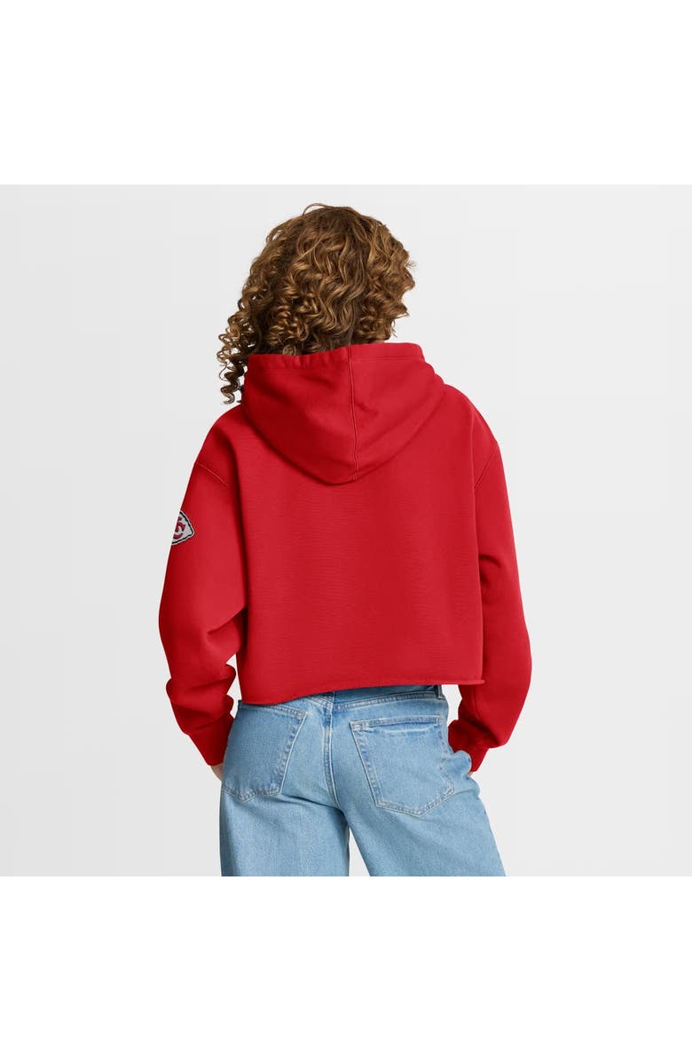 FANATICS Women's Fanatics Red Kansas City Chiefs Oversized Hometown Heritage Cropped Hoodie, Alternate, color, Red