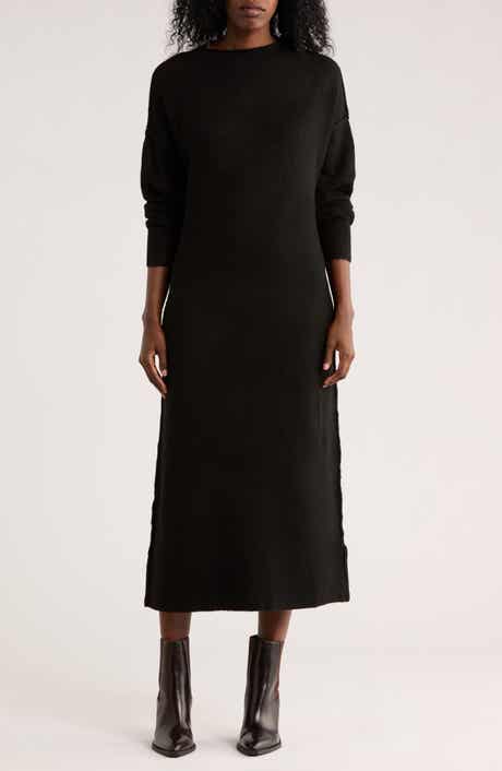 STITCHDROP Tribeca Long Sleeve Midi Sweater Dress