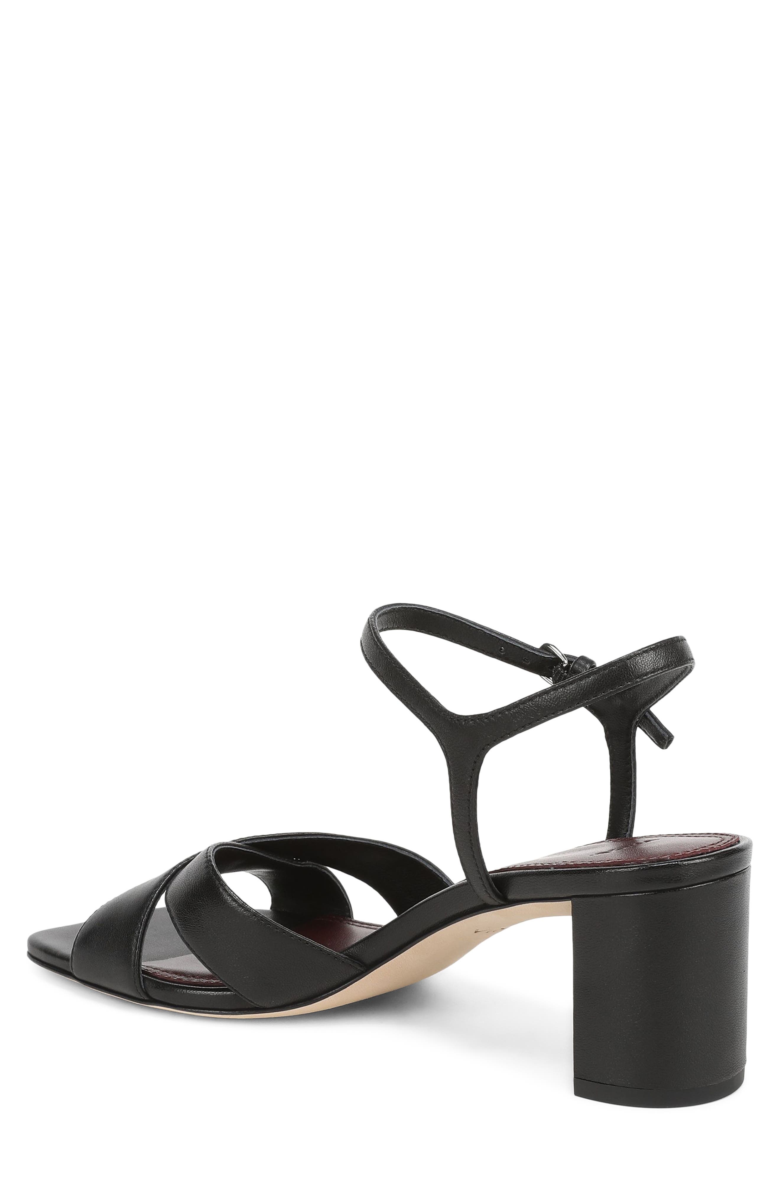 Odetta Block Heel Sandal, Alternate, color, BLACK LEATHER