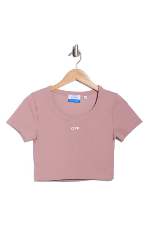 Ribbed Crop T-Shirt