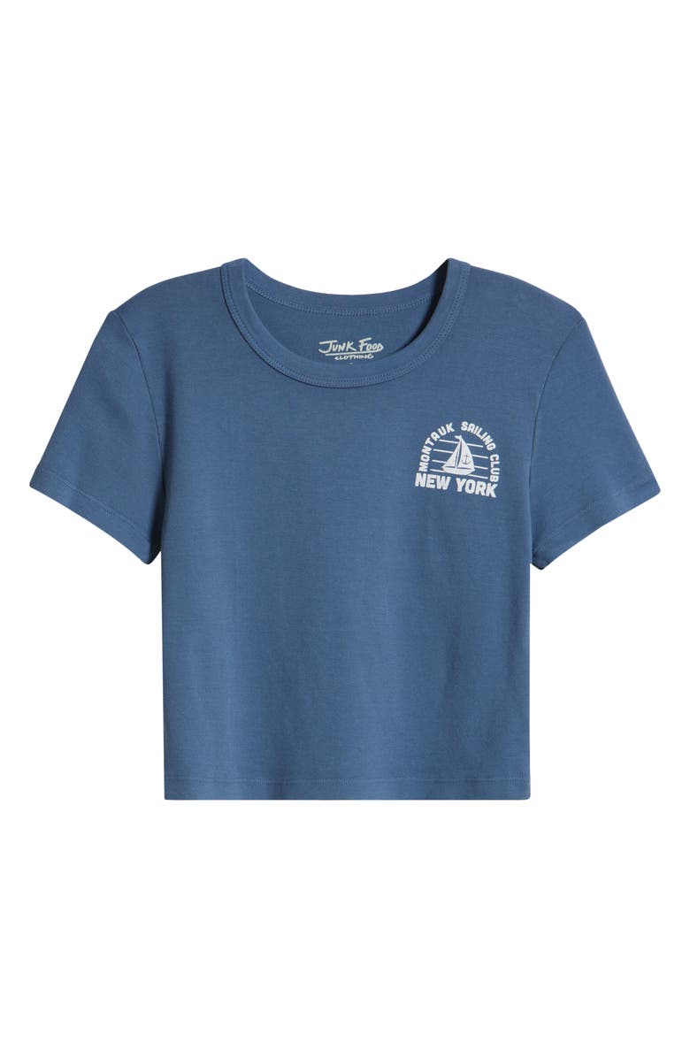 Junk Food Montauk Sailing Club Cotton Graphic Baby Tee, Alternate, color,