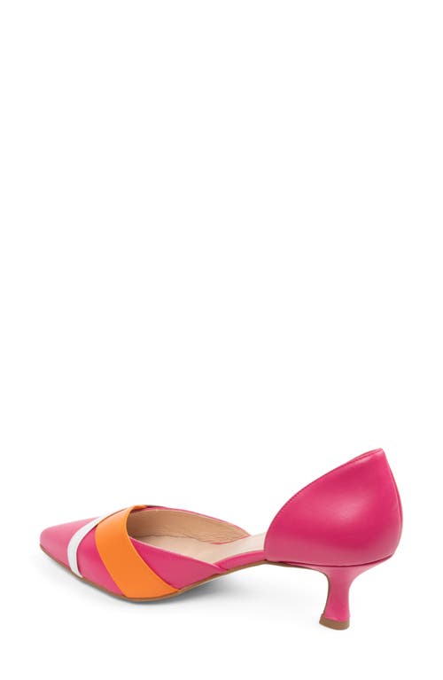 Patricia Green Milan D'orsay Pump In Pink/orange/white