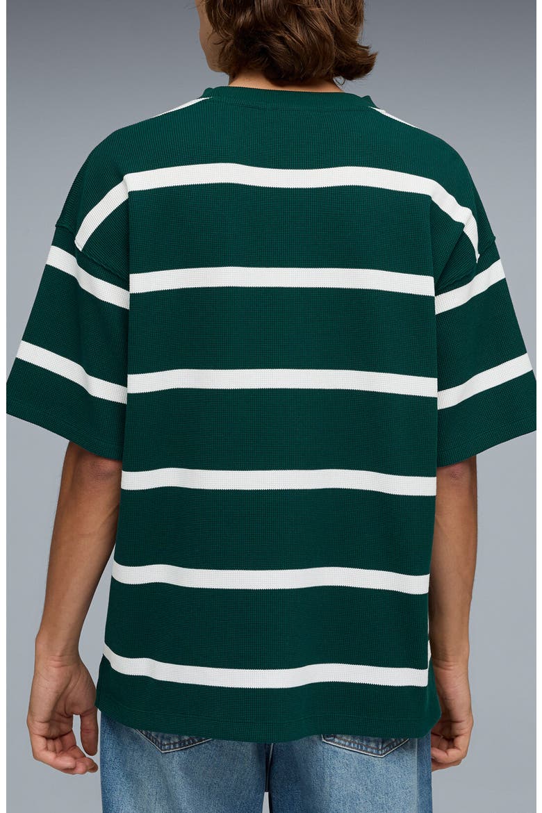 Select Essentials Waffle Knit T-Shirt, Alternate, color, DARK MYRTLE