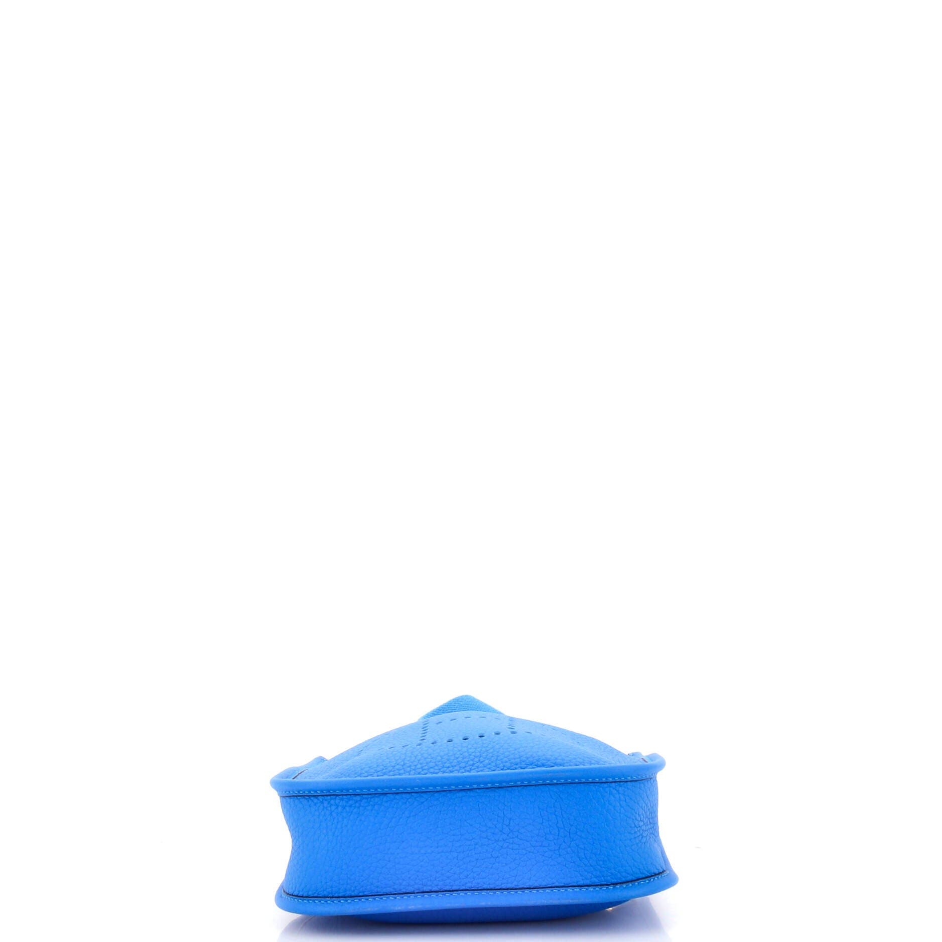 Pre-Owned Hermes Evelyne Bag Gen III Clemence TPM, Alternate, color, Bleu Hydra