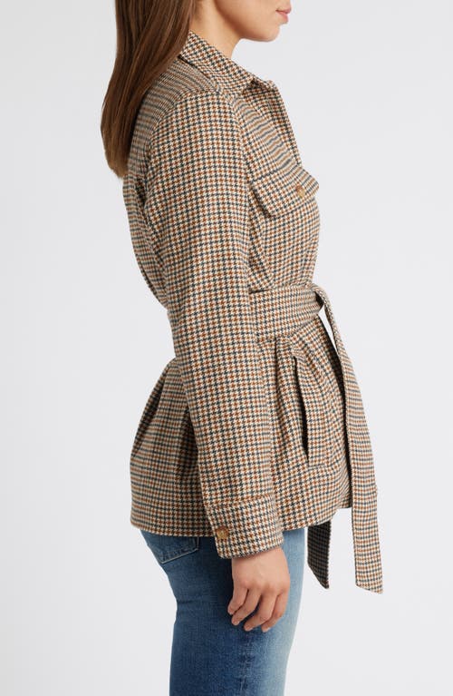 Shop Caslon ® Plaid Belted Jacket