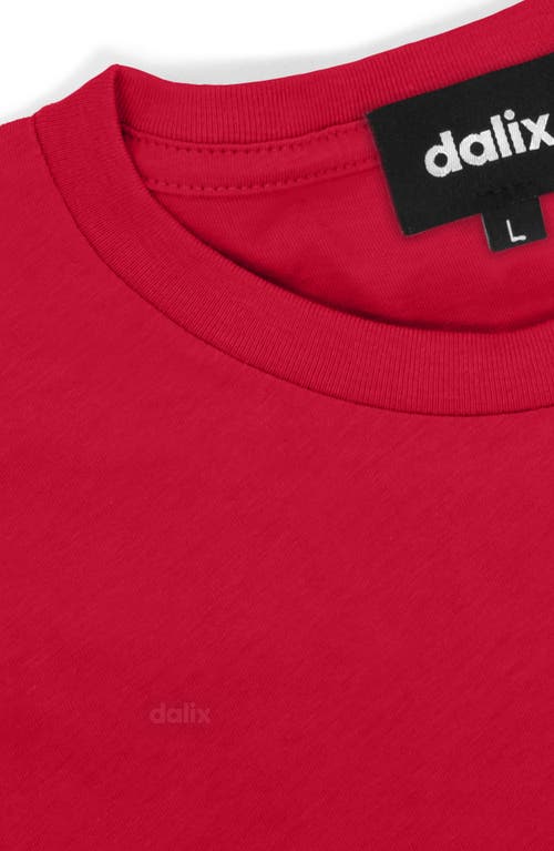 Dalix Mens Lil Smile Muscle Tank In Red