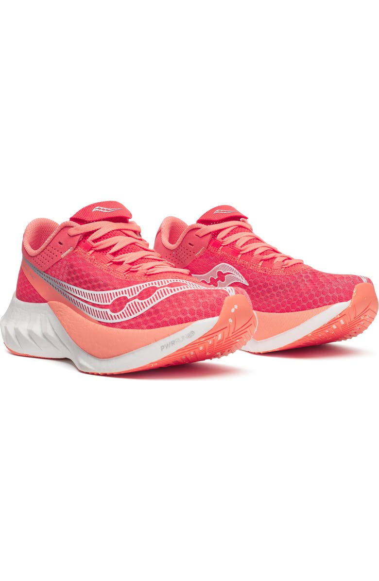 Saucony Endorphin Pro 4 Racing Shoe, Main, color, Coral