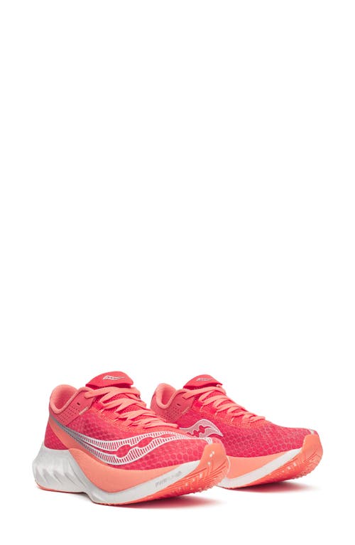 Saucony Endorphin Pro 4 Racing Shoe in Coral  product