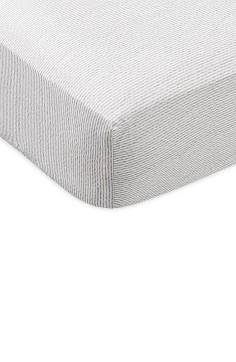 Stripe Cotton Crib Sheet