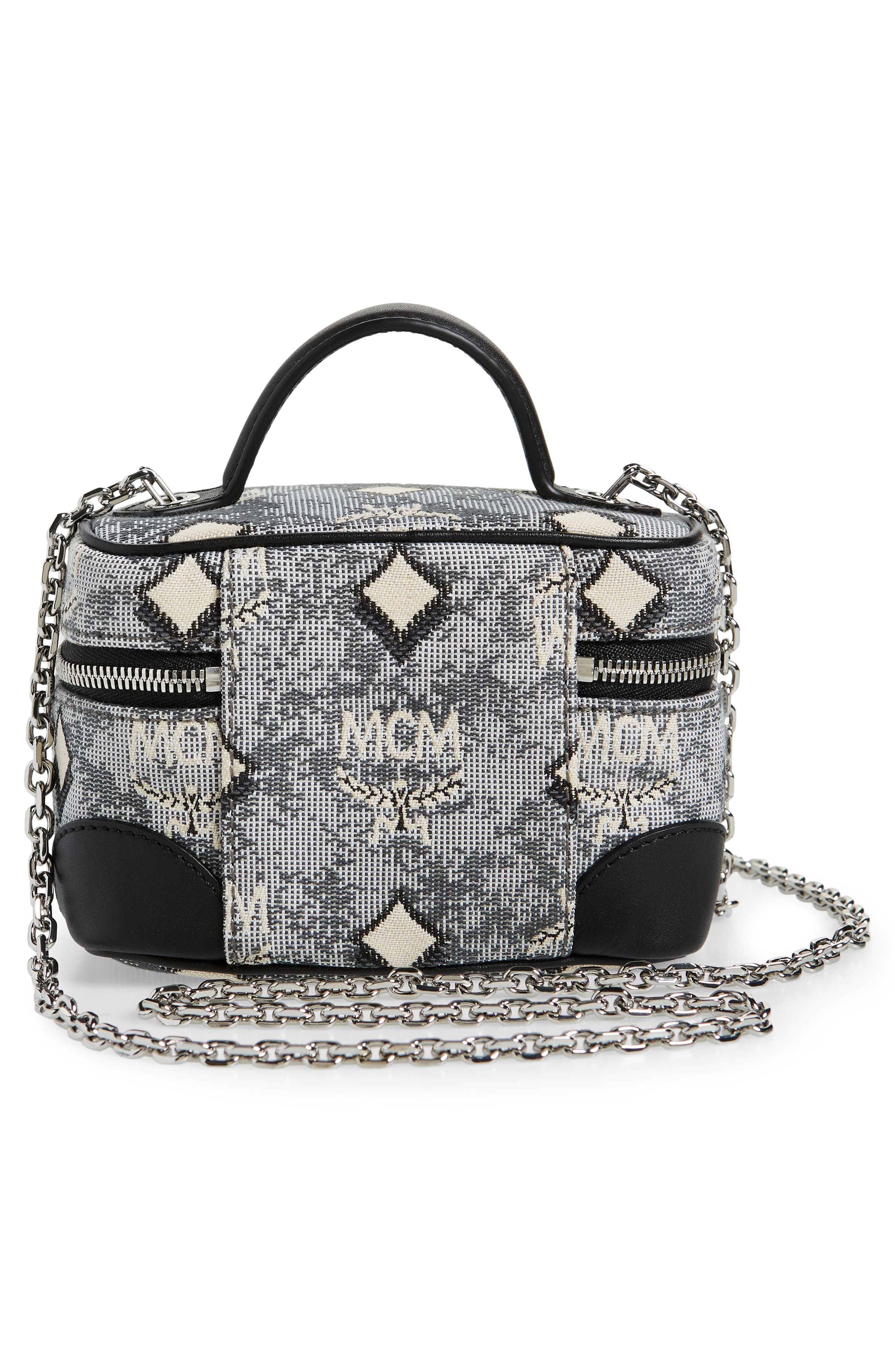 MCM Vintage Jacquard Crossbody, Alternate, color, 