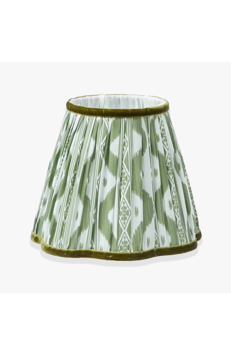 Mrs. Alice Green Ikat Lampshade, Main, color, Olive