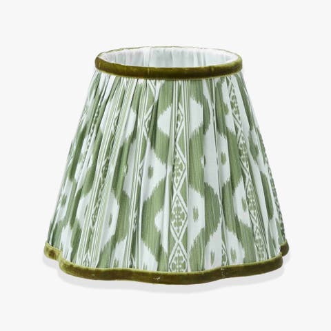 Green Ikat Lampshade (18cm)