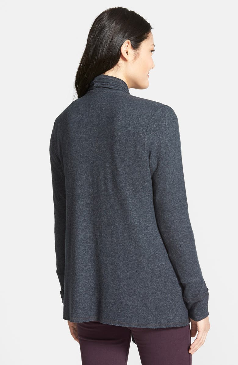 Bobeau Open Drape Front Cardigan, Alternate, color,