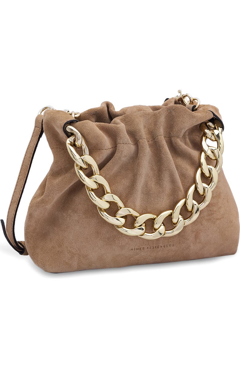 AIMEE Convertible Top Handle Bag, Alternate, color, Vachetta Suede