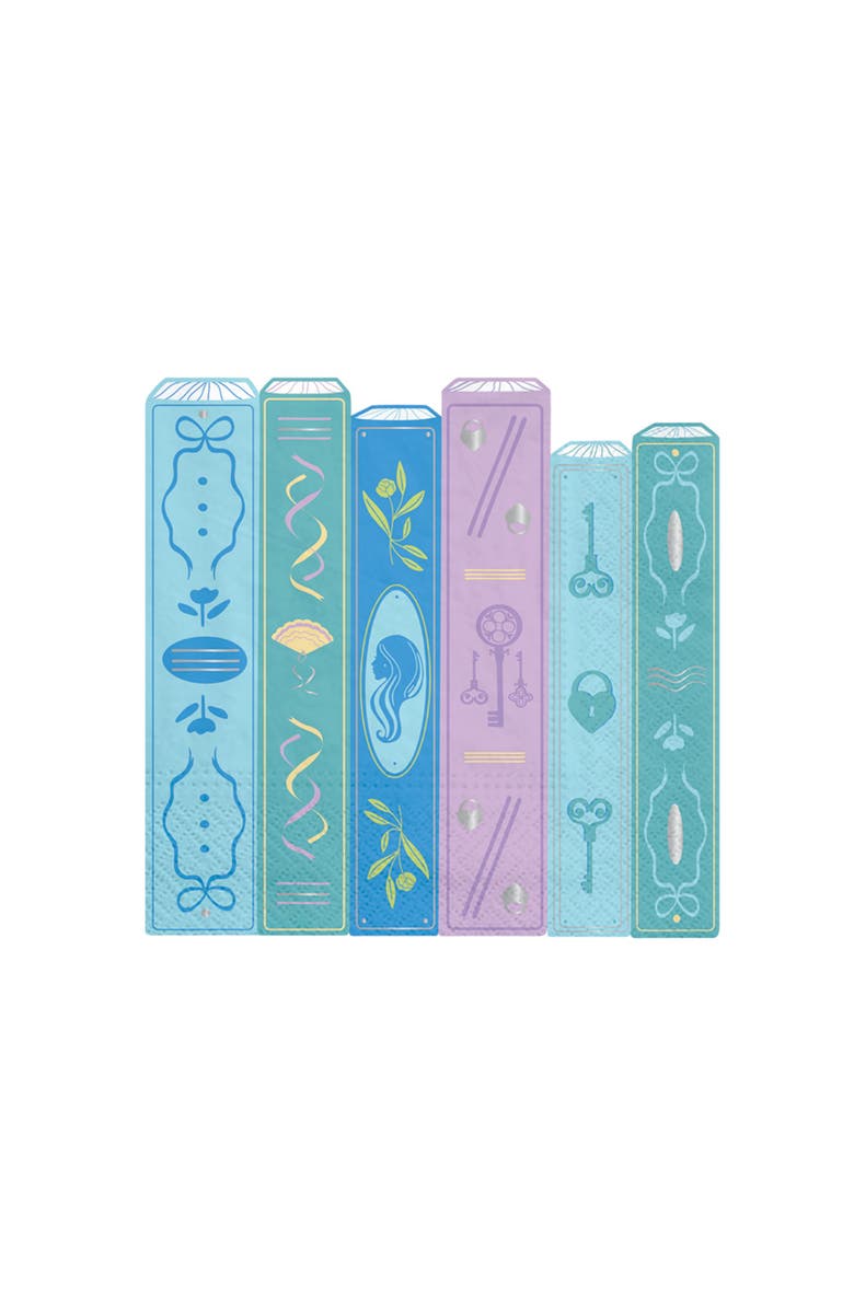 Jollity & Co Book Club Book Large Napkins, Main, color, Assorted Pre-Pack