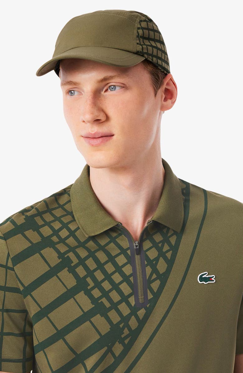 Lacoste Half Zip Polo, Alternate, color, Olive