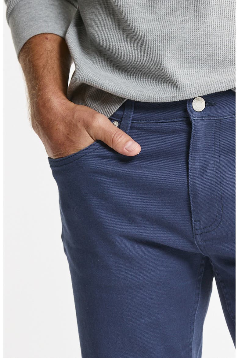 Brushed Bull Denim 5-Pocket Jeans, Alternate, color, NAVY