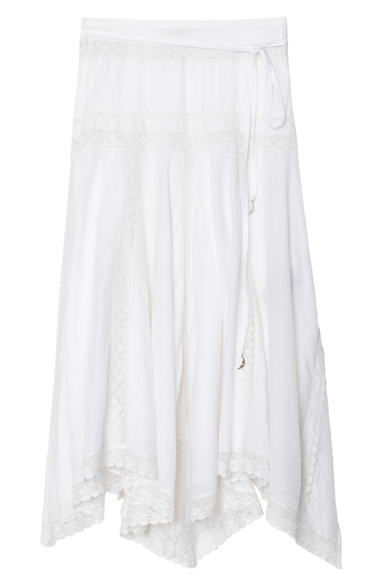 Zadig & Voltaire Jetro Lace Midi Skirt, Alternate, color, Judo