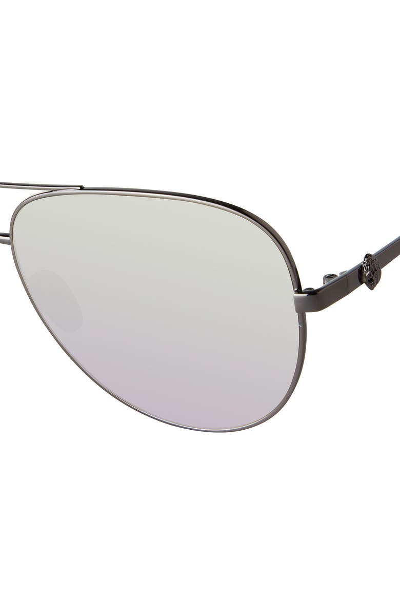 Kurt Geiger London KGL1001 Aviator Sunglasses, Alternate, color, Gunmetal