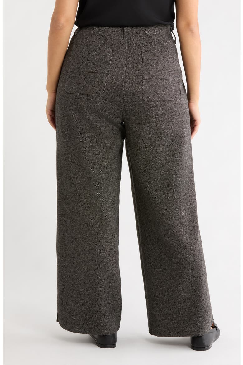 Whitney High Waist Wide Leg Pants, Alternate, color, BLACK/ BIRCH