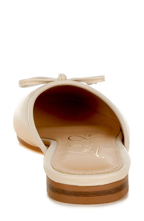 London Rag Eras Bow Slip-on Flat Mules In Animal Print