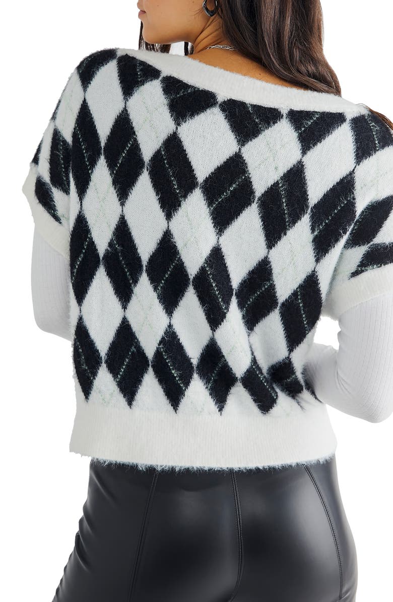 Free People Through the Motions Short Sleeve Sweater, Alternate, color,