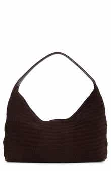The Mylie Woven Suede Shoulder Bag