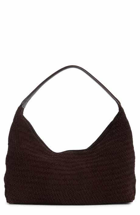 The Mylie Woven Suede Shoulder Bag