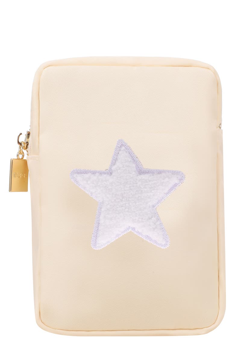 Mini Star Cosmetics Bag, Main, color, CREAM