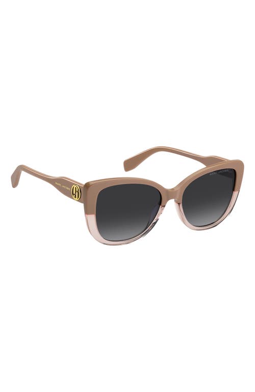 Marc Jacobs 55mm Gradient Cat Eye Sunglasses In Brown
