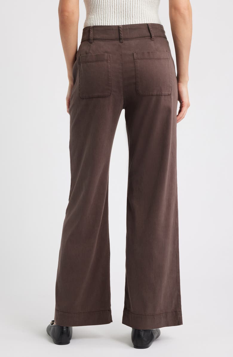 Bella Dahl Sydney Wide Leg Pants, Alternate, color, Chestnut Brown