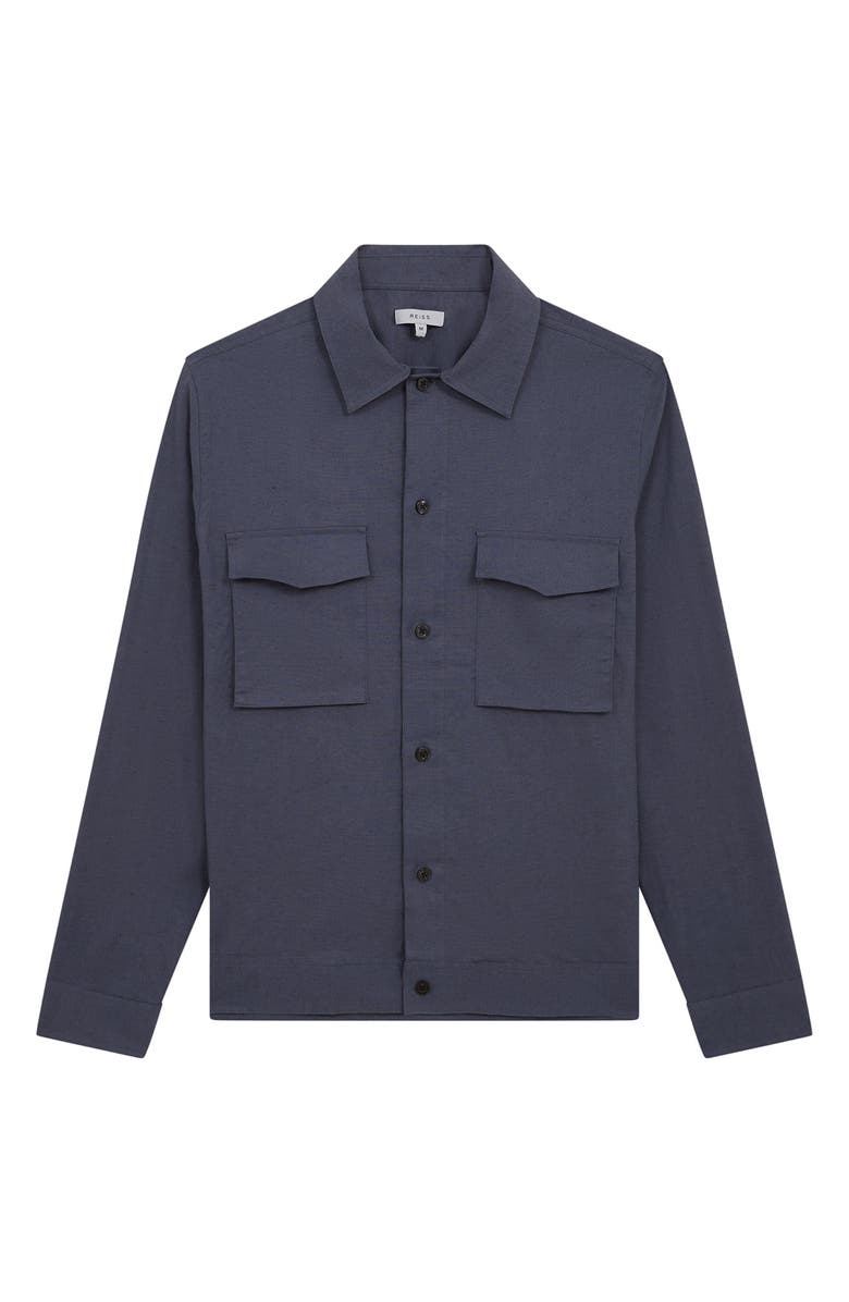 Reiss Kimchi Linen & Cotton Blend Jacket, Alternate, color, 