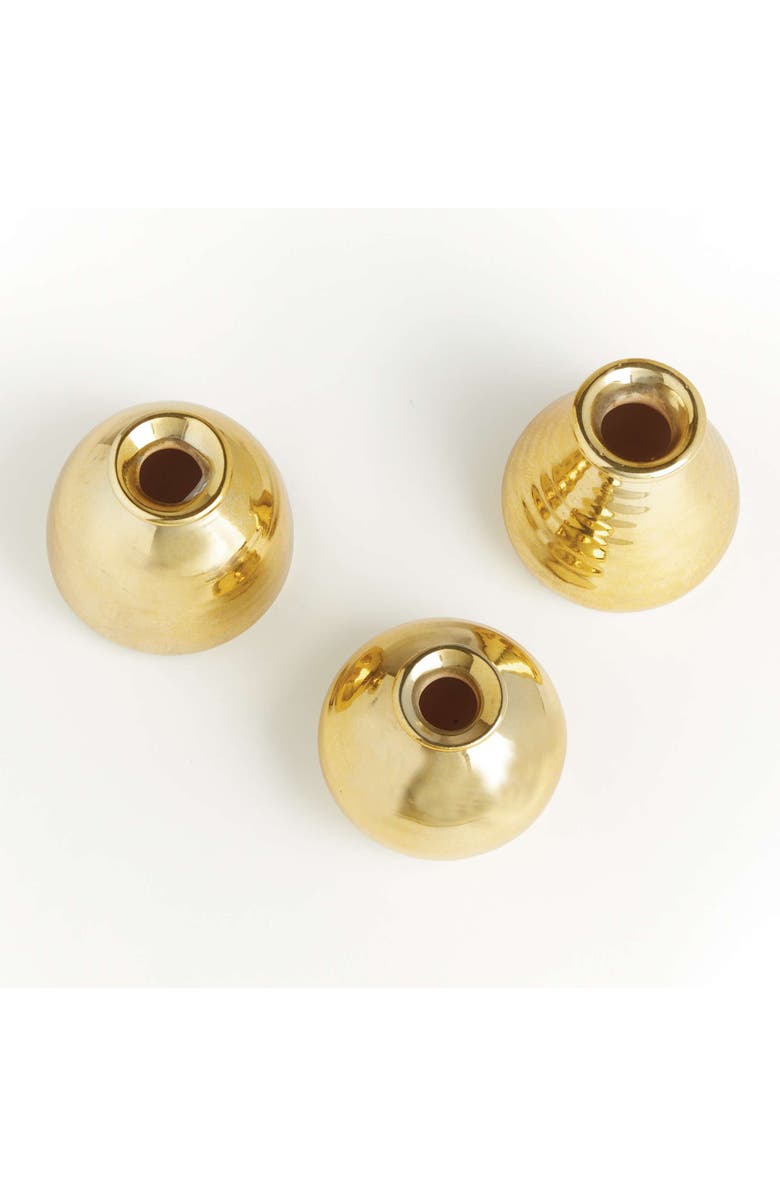 Napa Home & Garden Tinsley Bud Vases Set Of 3, Alternate, color, Gold