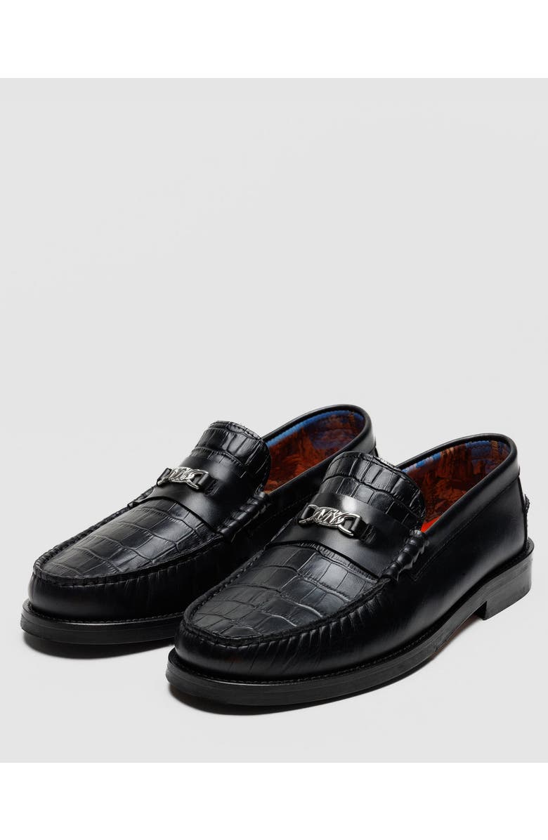 Naked Wolfe Roma Black Croc, Alternate, color, Black