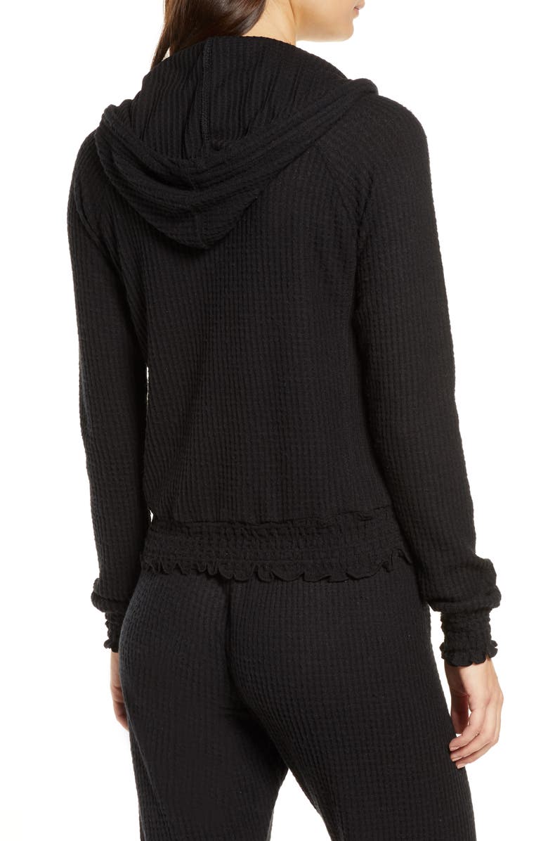 BP. Thermal Smocked Hoodie, Alternate, color,