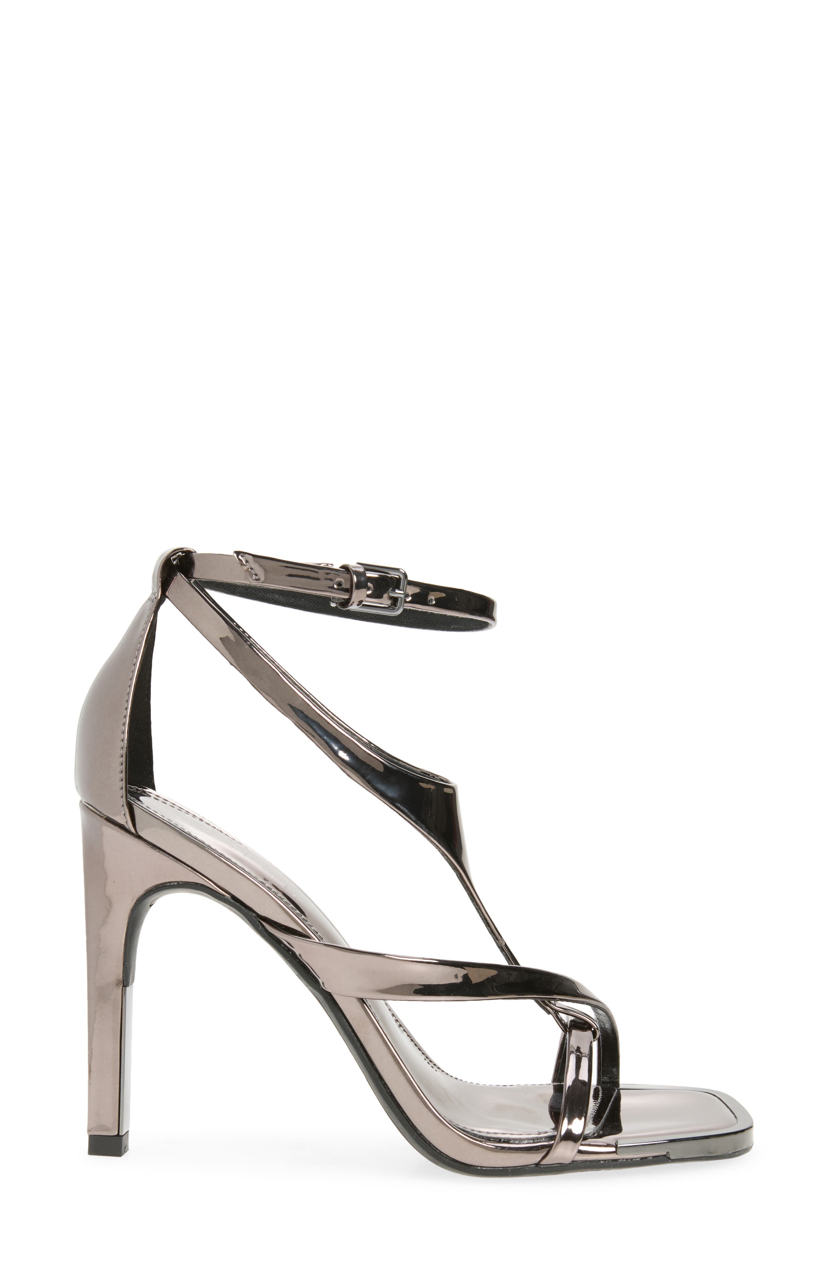 DKNY Audrey Ankle Strap Sandal, Alternate, color, Dark Gunmetal