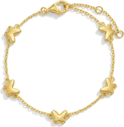 In Season Jewelry Butterfly Station Girls Plated Bracelet