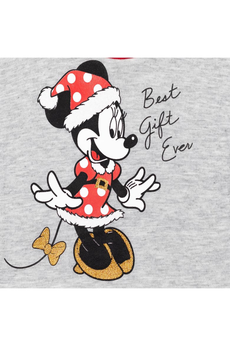 Minnie Mouse Holiday 2-Piece Sweatshirt and Leggings Set, Alternate, color, Red Heather Gray